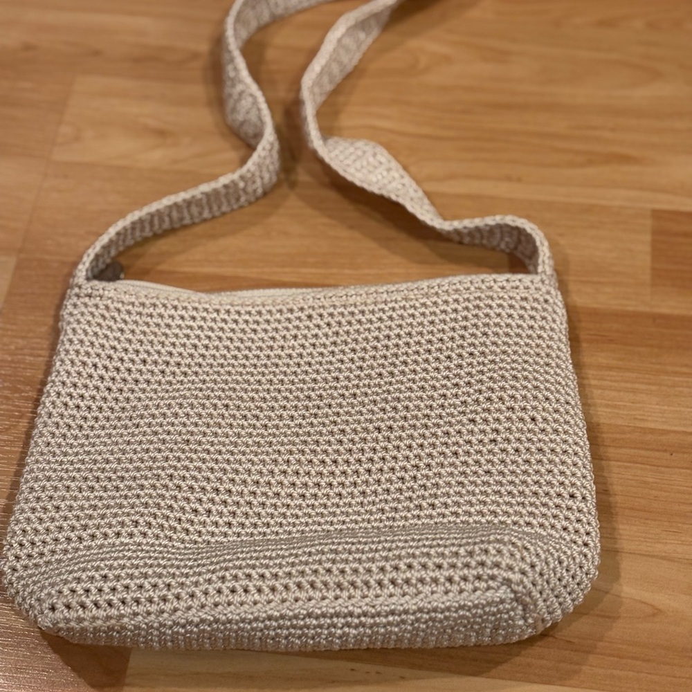 The Sak Cream Knit Shoulder‎ Bag